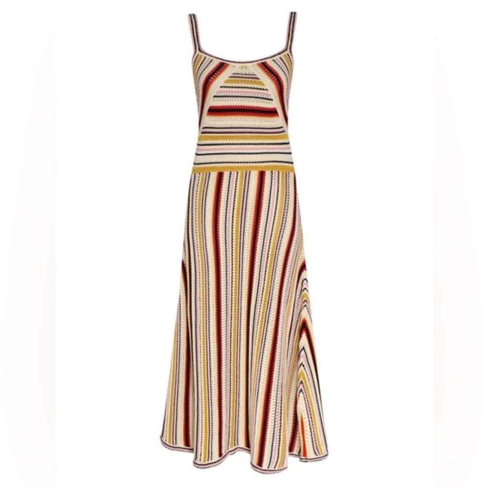 Zimmermann VITALI MULTI STRIPE KNIT DRESS size 1